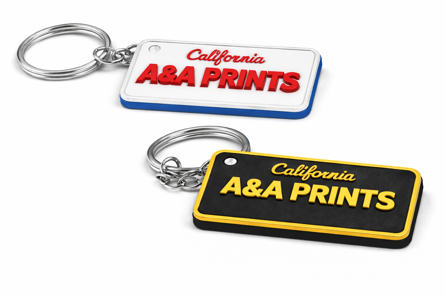 A&A Prints Custom Plate Keychain