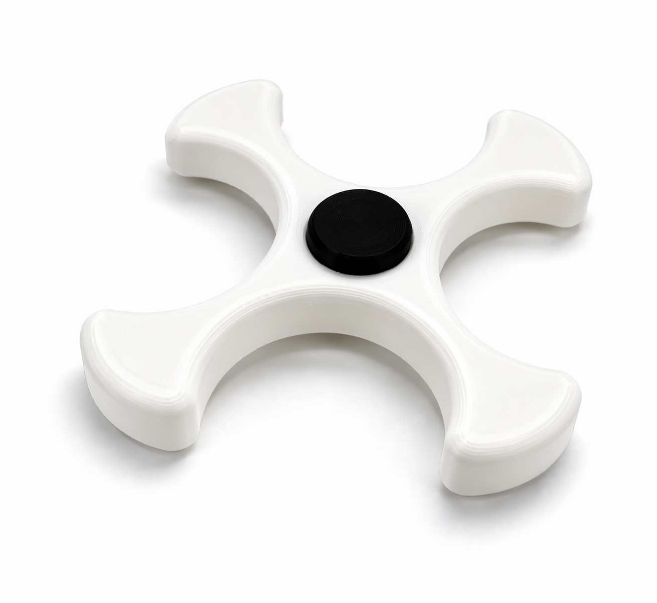 3D Printed 4-Arm Fidget Spinner Toy