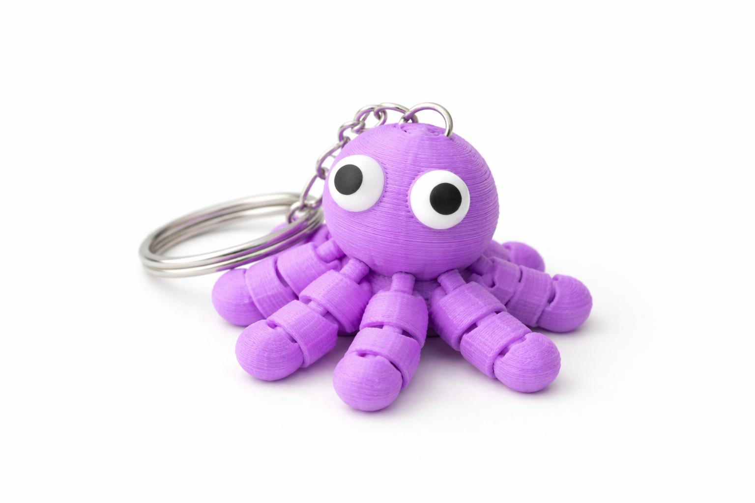 Flexible Octopus Keychain (3D Printed)
