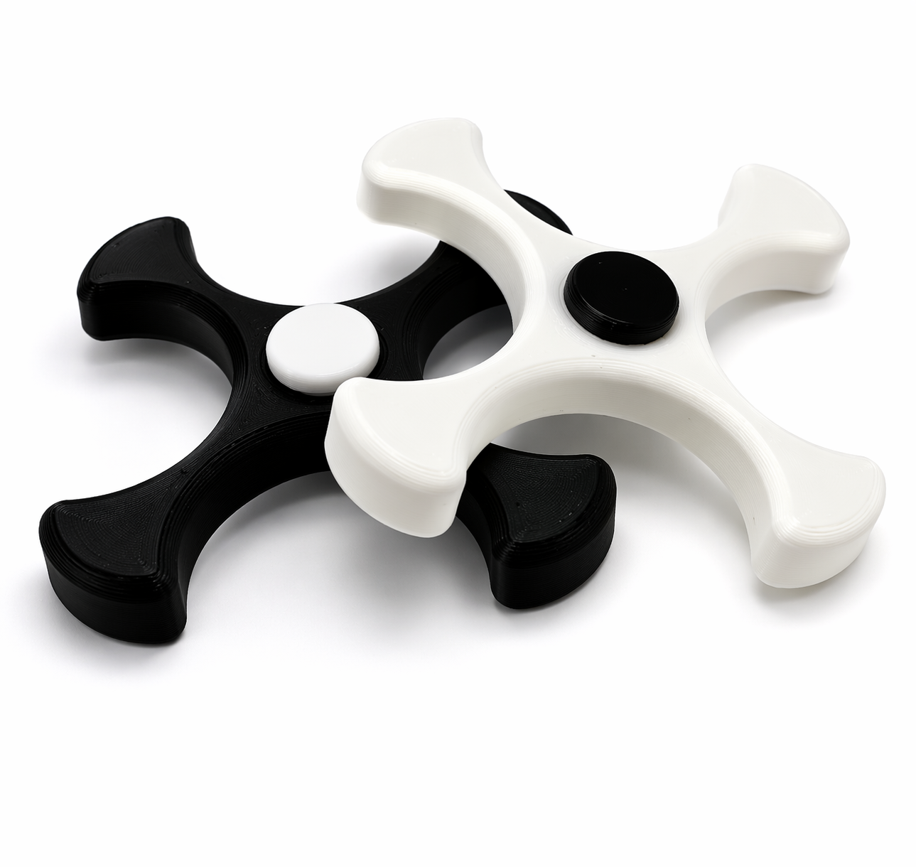 3D Printed 4-Arm Fidget Spinner Toy