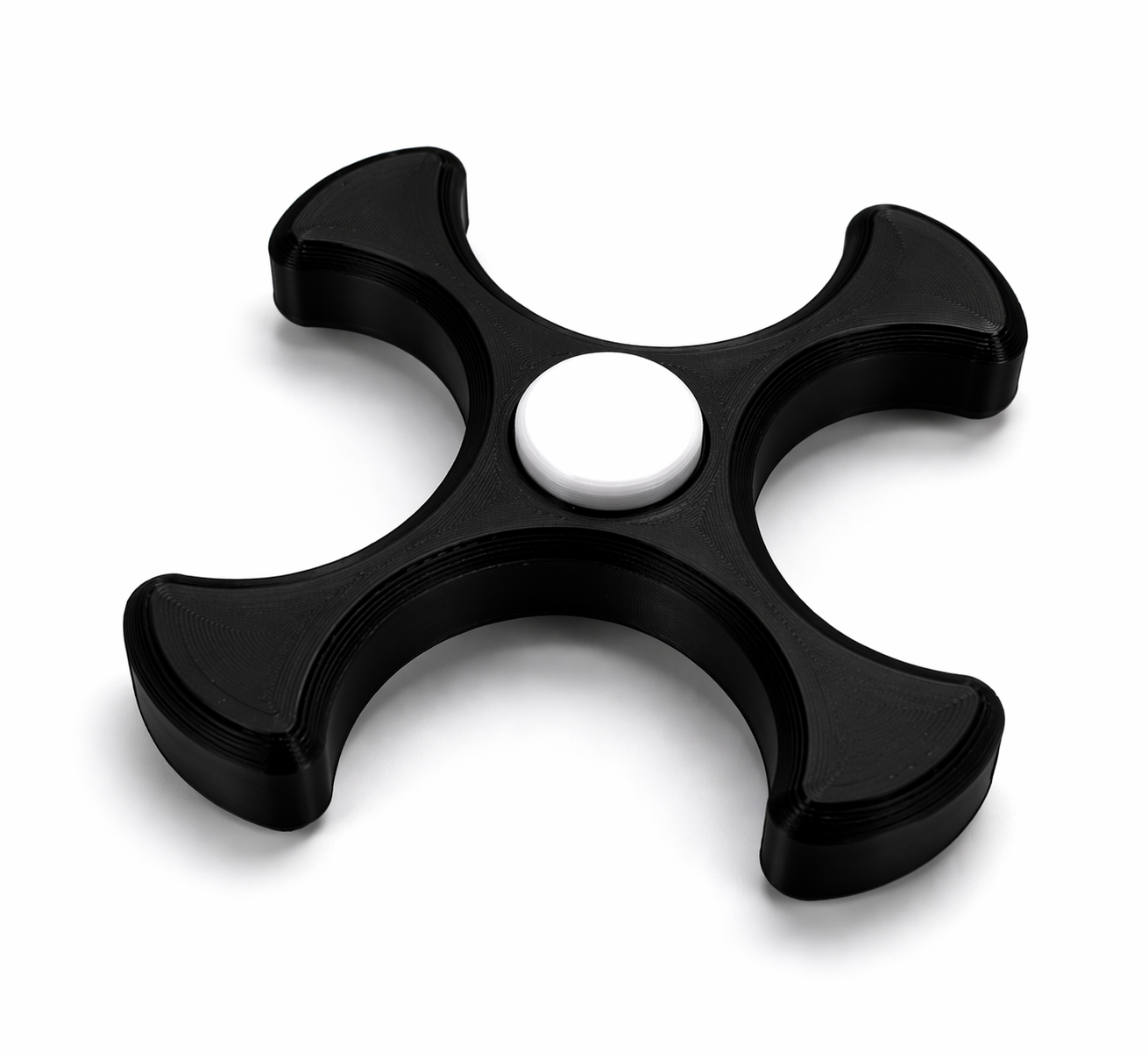 3D Printed 4-Arm Fidget Spinner Toy