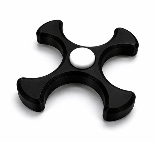 3D Printed 4-Arm Fidget Spinner Toy