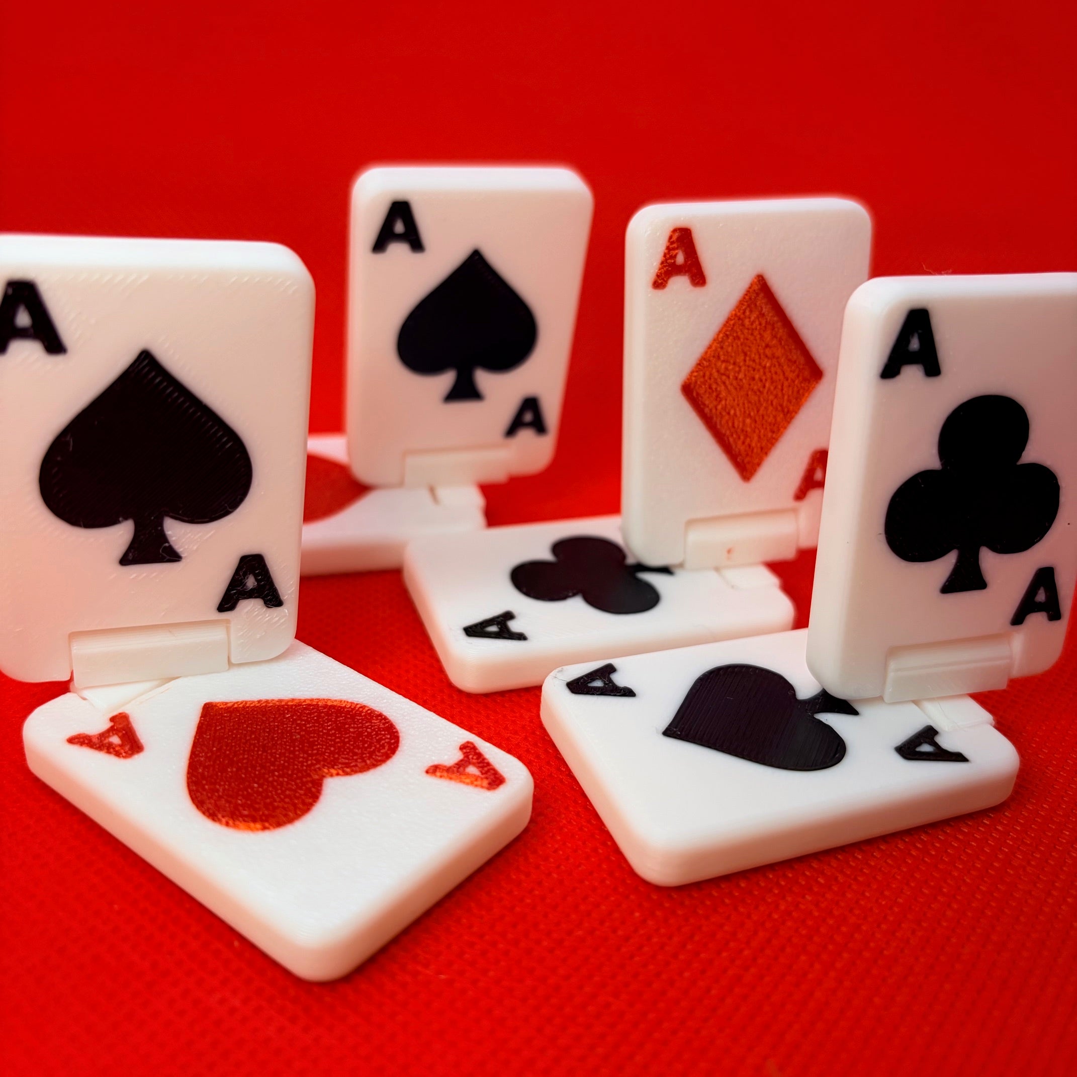 3D Printed Flip Fidget-All Aces