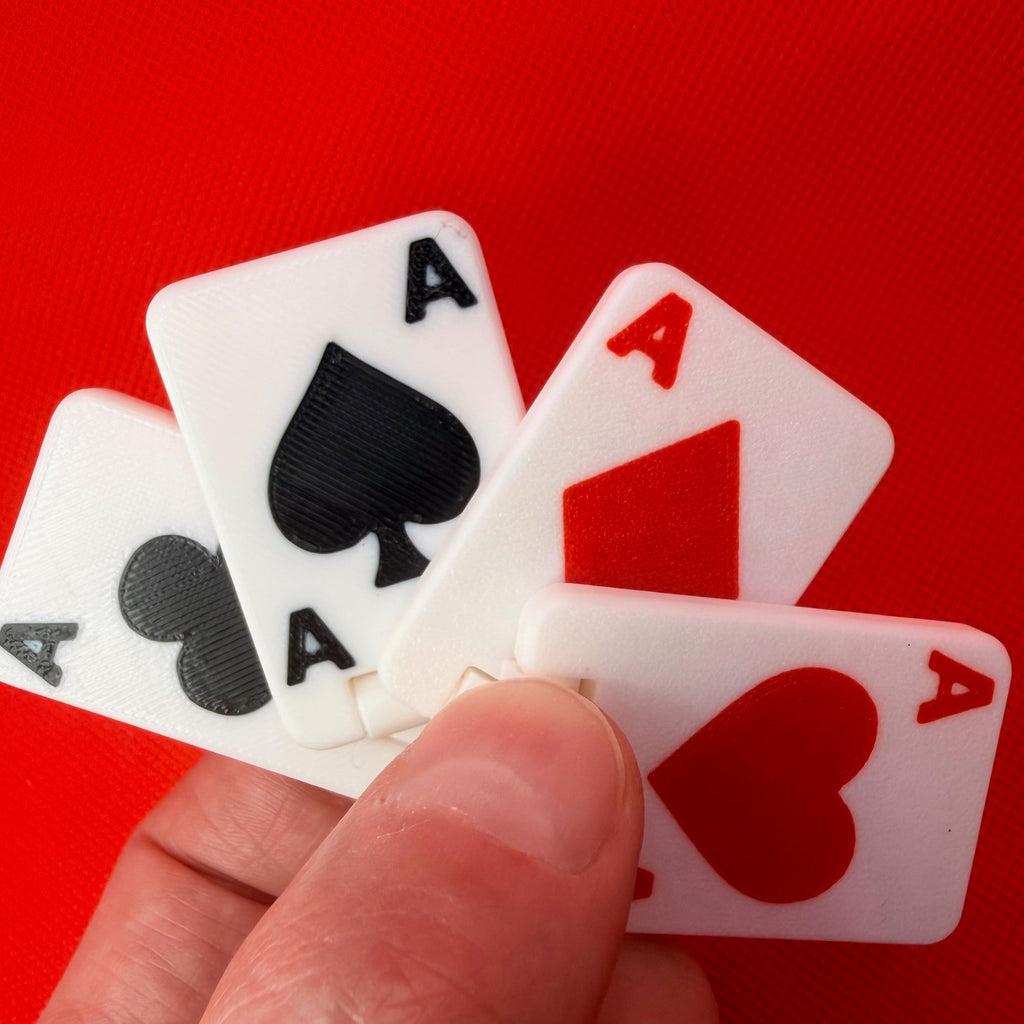 3D Printed Flip Fidget-All Aces