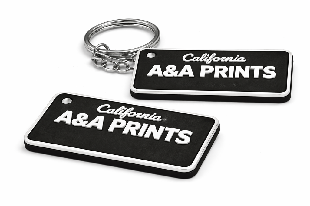 A&A Prints Custom Plate Keychain
