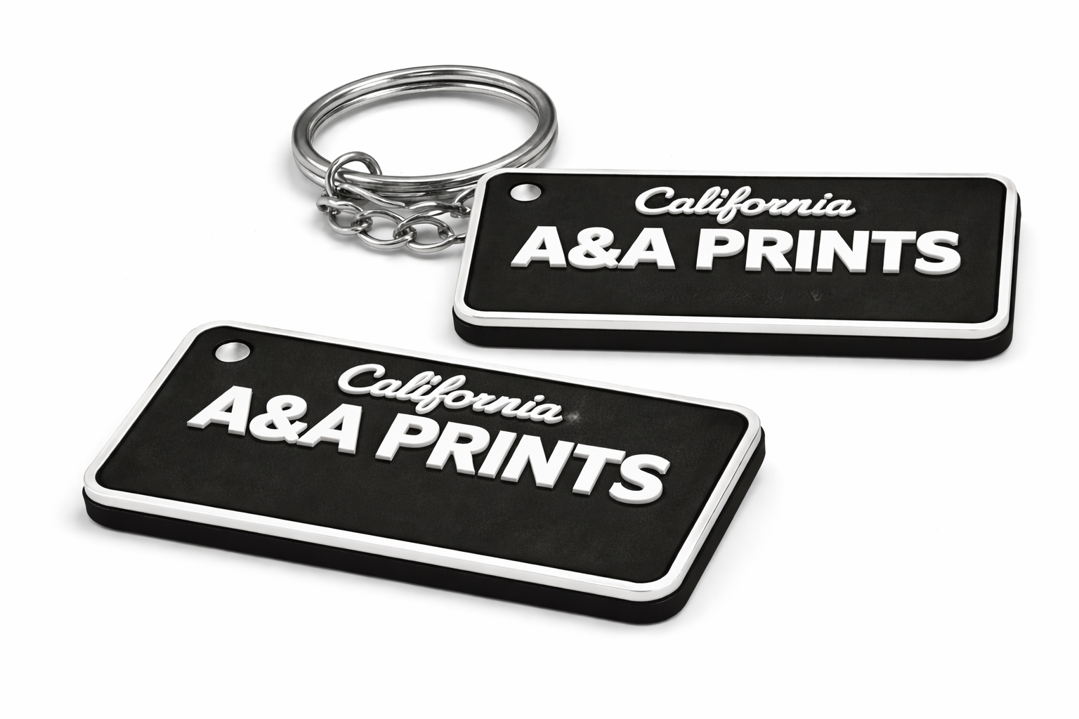 A&A Prints Custom Plate Keychain